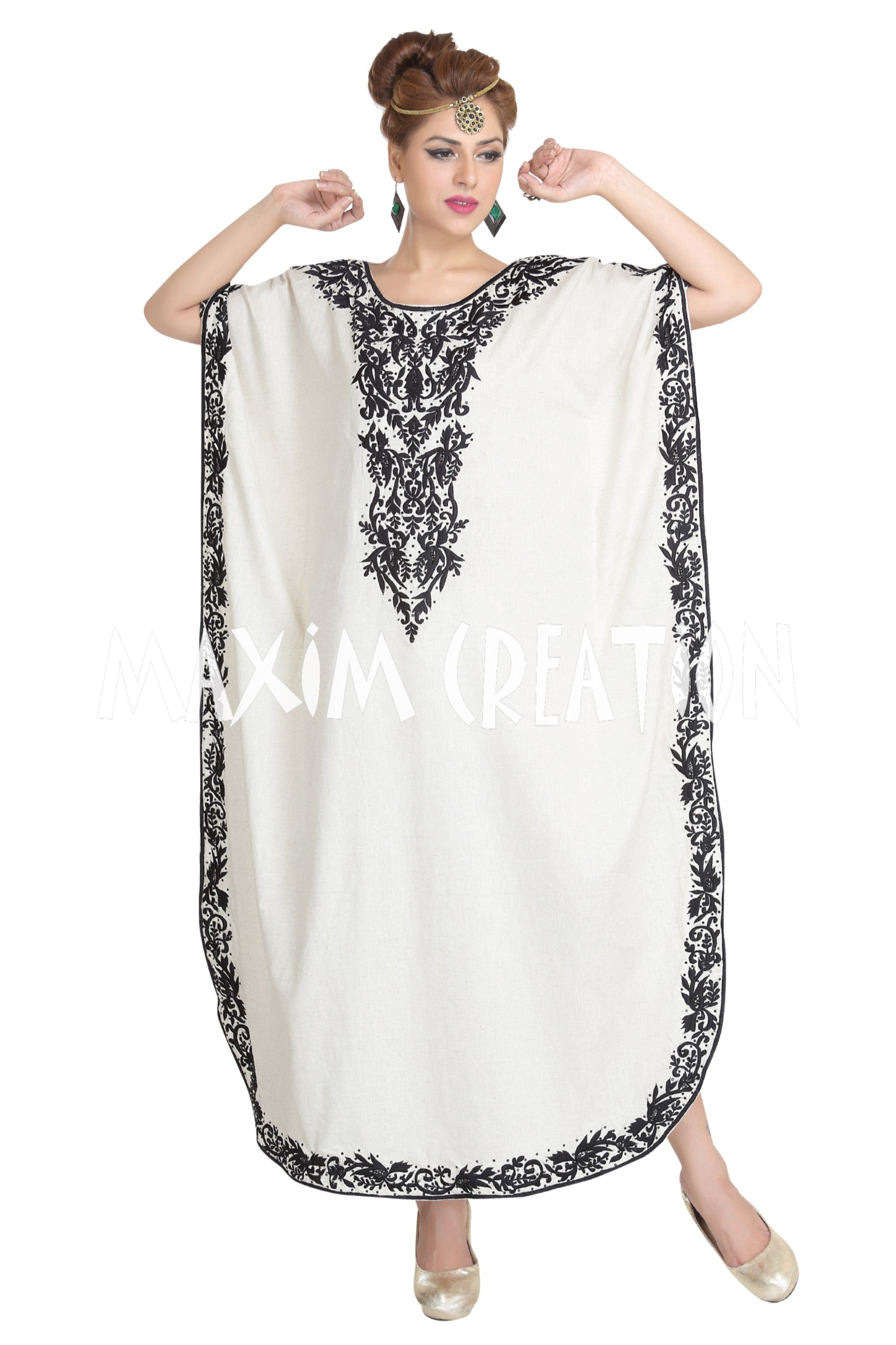 Dubai Kaftan Dress Simple Beach Poncho ...